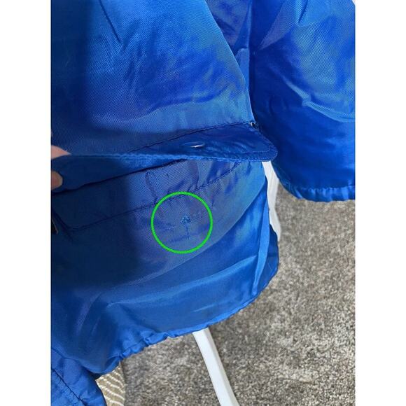 Vintage Naf Naf Blue Street wear Jacket Oversized Button Zip Up Size Womens XL - Picture 5 of 13